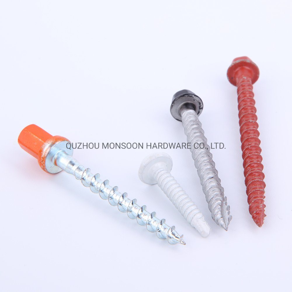Painted Hex Head Threading Baking Finish Screw