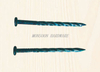 Blue Finish Rolled Shank Nails