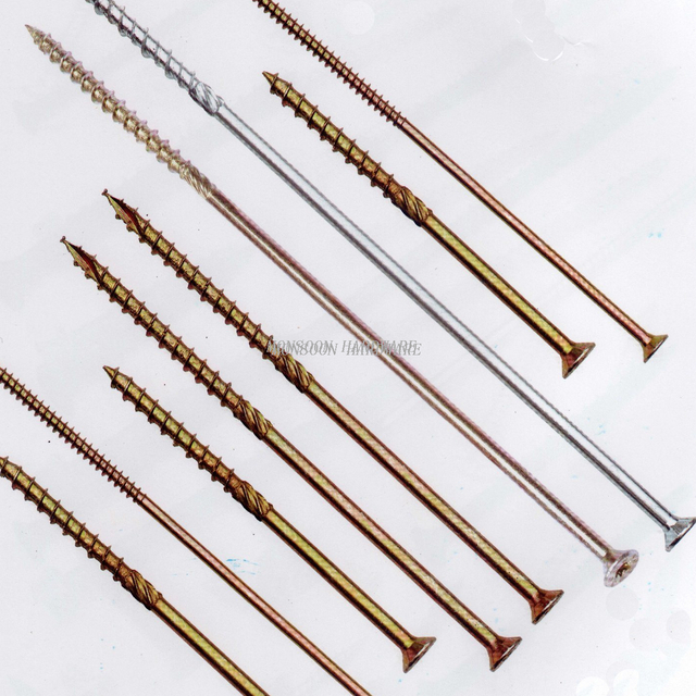 Countersunk Head Heavy Duty Chipboard Screw with Serration in Middle