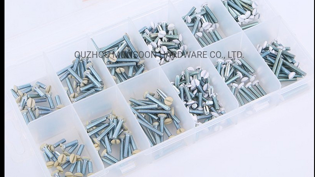 Slotted Round Head Screws Set Accessories Box