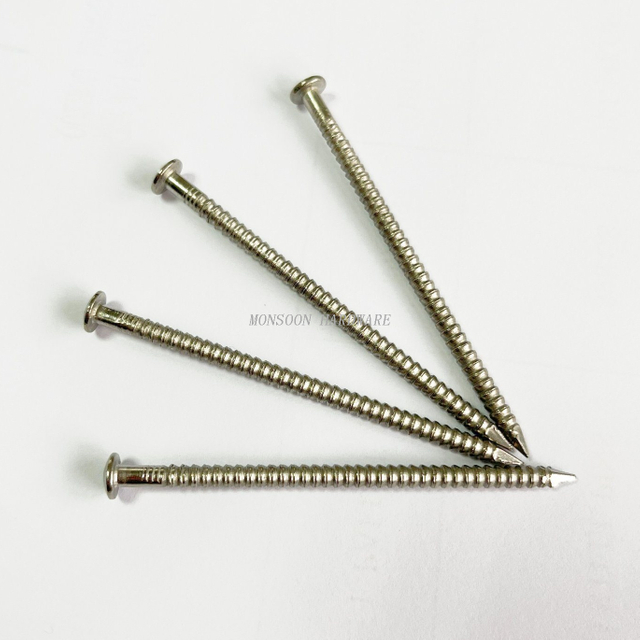 Stainless Steel TB Round Head Ring Shank Nails