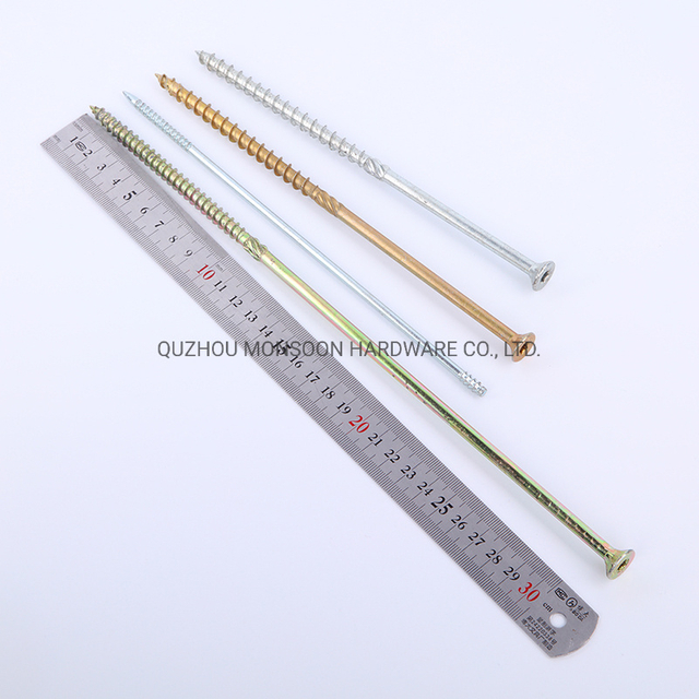 Carbon Steel Countersunk Head Chipboard Screws with Serration Middle
