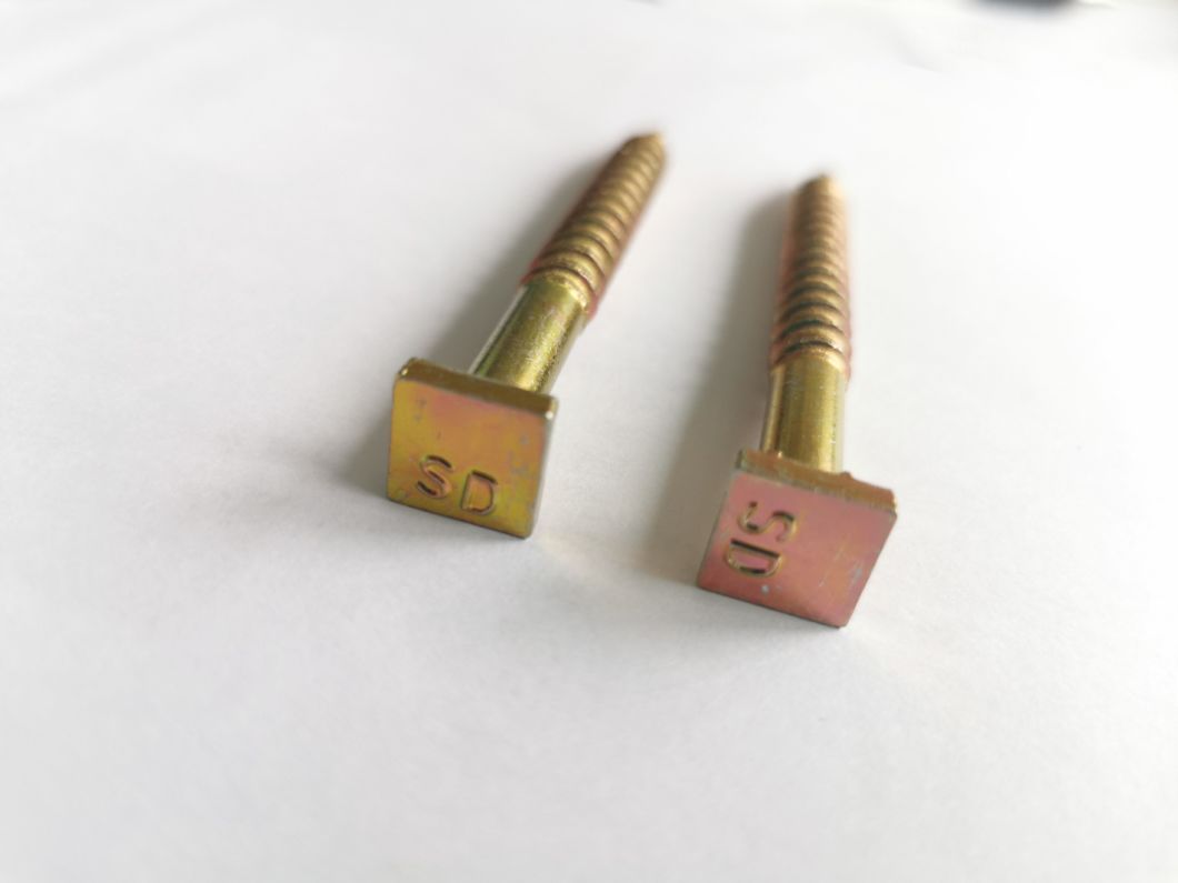 Hardened Zinc Plated Square Head Lag Screws