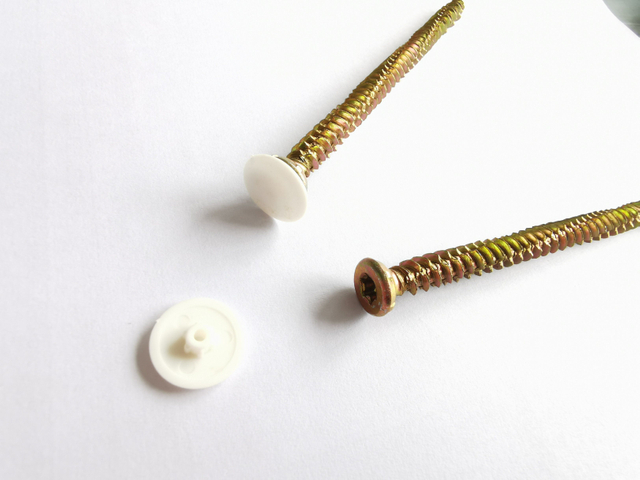 Concrete Screw With Plastic Cap