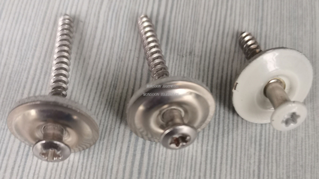 Stainless Steel Roofing Screws with Bonded Washer