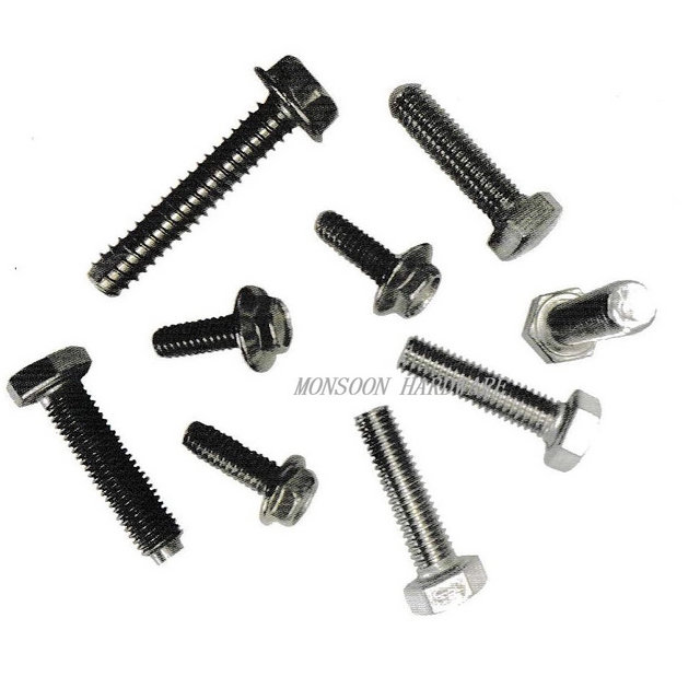 Stainless Steel Hex Head Machine Screws