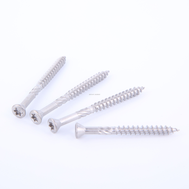 Stainless Steel Decking Screws Oval head Torx Deck Screw with Serration in Middle