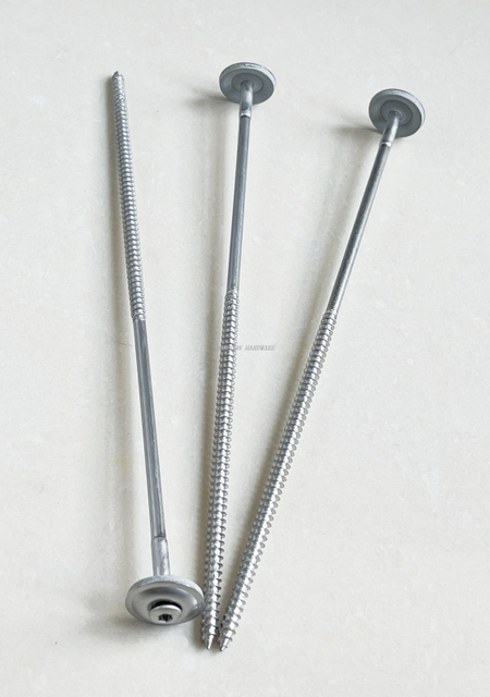 Stainless Steel Wood Contruction Screws With Bonded Washer